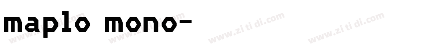maplo mono字体转换